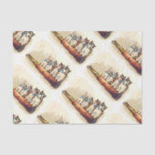 Victoriaans kerstkatten tissuepapier (Voorkant)