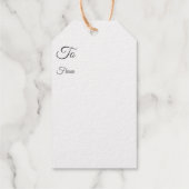 Victoriaans kerstkatten - zilver cadeaulabels (Achterkant)