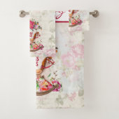 Victoriaans  kerstkerst bad handdoek (Insitu)