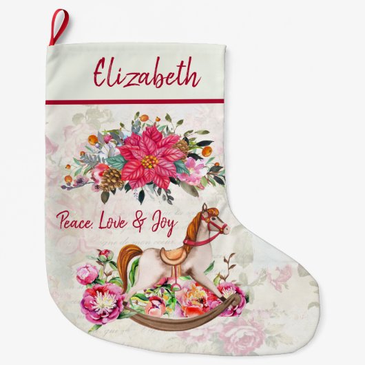 Victoriaans  kerstkerst grote kerstsok (Voorkant)