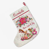 Victoriaans  kerstkerst grote kerstsok (Achterkant (Hangend))