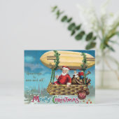 Victoriaans kerstkerstBriefkaart Briefkaart (Staand voorkant)