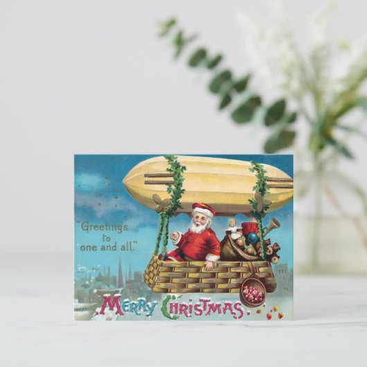 Victoriaans kerstkerstBriefkaart Briefkaart (Staand voorkant)