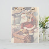 Victoriaans kerstkerstkerstkerstbedekking in Chimn (Staand voorkant)