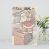 Victoriaans kerstkerstkerstkerstbedekking in Chimn Briefpapier (Staand voorkant)