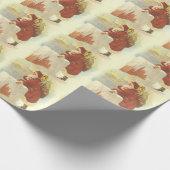 Victoriaans kerstkerstkerstkerstbedekking in Chimn Cadeaupapier (Hoek)