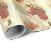 Victoriaans kerstkerstkerstkerstbedekking in Chimn Cadeaupapier (Rol Hoek)