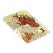 Victoriaans kerstkerstkerstkerstbedekking in Chimn Magneet (Rechterzijde)