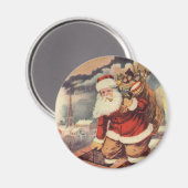 Victoriaans kerstkerstkerstkerstbedekking in Chimn Magneet (Voorkant / Achterkant)