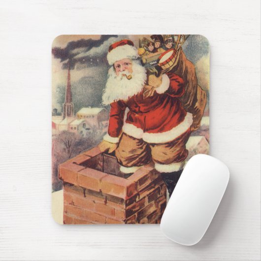 Victoriaans kerstkerstkerstkerstbedekking in Chimn Muismat (Met muis)