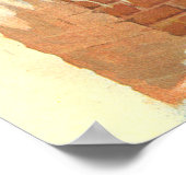 Victoriaans kerstkerstkerstkerstbedekking in Chimn Poster (Hoek)