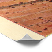 Victoriaans kerstkerstkerstkerstbedekking in Chimn Poster (Hoek)