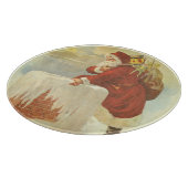 Victoriaans kerstkerstkerstkerstbedekking in Chimn Snijplank (Hoek)