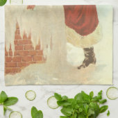 Victoriaans kerstkerstkerstkerstbedekking in Chimn Theedoek (Gevouwen)