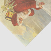 Victoriaans kerstkerstkerstkerstbedekking in Chimn Tissuepapier (Detail)