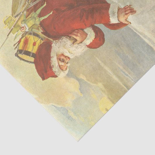 Victoriaans kerstkerstkerstkerstbedekking in Chimn Tissuepapier (Detail)