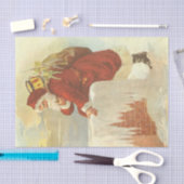 Victoriaans kerstkerstkerstkerstbedekking in Chimn Tissuepapier (Craft)