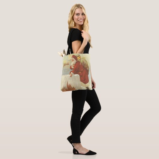 Victoriaans kerstkerstkerstkerstbedekking in Chimn Tote Bag (Op model)