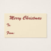 Victoriaans kerstkerstkerstkerstbedekking in Chimn Visitekaartje (Achterkant)