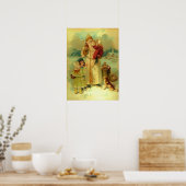 Victoriaans kerstkerstkerstkerstkerstkerstkerstman poster (Keuken)