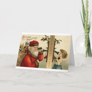 Victoriaans kerstkerstkerstkerstkerstkerstWenskaar Feestdagen Kaart