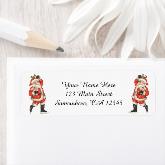 Victoriaans kerstkerstkerstkerstkerstman — ijskela etiket (Insitu)