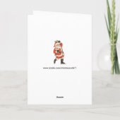 Victoriaans kerstkerstkerstkerstkerstman — ijskela feestdagen kaart (Achterkant)