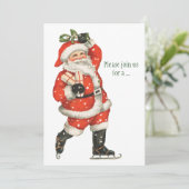 Victoriaans kerstkerstkerstkerstkerstman — ijskela kaart (Staand voorkant)