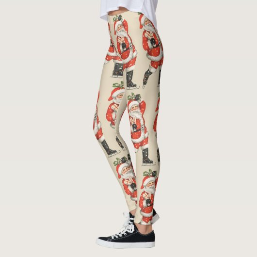 Victoriaans kerstkerstkerstkerstkerstman — ijskela leggings (Links)