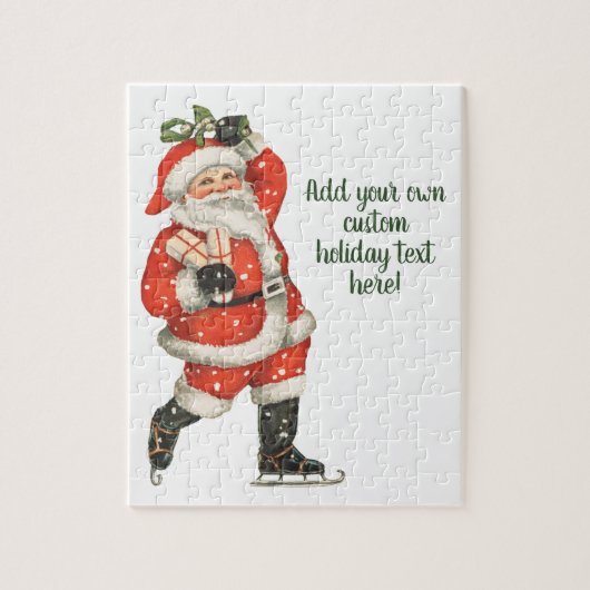 Victoriaans kerstkerstkerstkerstkerstman — ijskela legpuzzel (Verticaal)