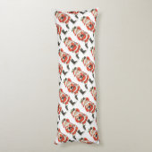 Victoriaans kerstkerstkerstkerstkerstman — ijskela lichaamskussen (Achterkant (Verticaal))