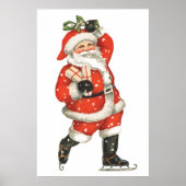 Victoriaans kerstkerstkerstkerstkerstman — ijskela poster (Voorkant)