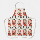Victoriaans kerstkerstkerstkerstkerstman — ijskela schort (Voorkant)