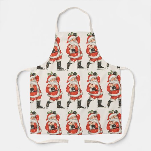 Victoriaans kerstkerstkerstkerstkerstman — ijskela schort (Voorkant)