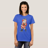 Victoriaans kerstkerstkerstkerstkerstman — ijskela t-shirt (Voorkant volledig)