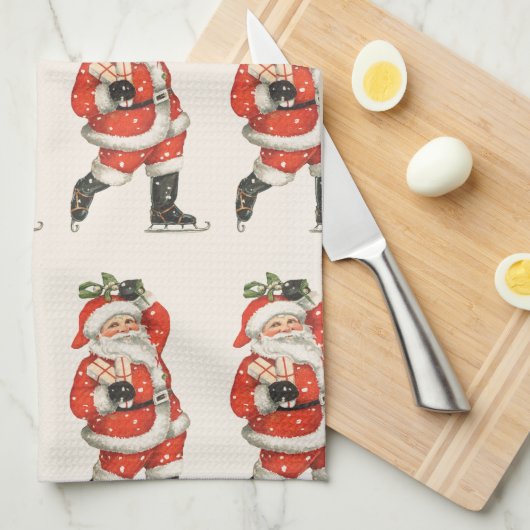 Victoriaans kerstkerstkerstkerstkerstman — ijskela theedoek (Quarter Fold)