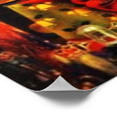 Victoriaans kerstkerstkerstkerstkerstman poster (Hoek)