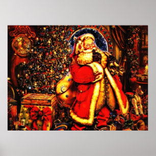 Victoriaans kerstkerstkerstkerstkerstman poster