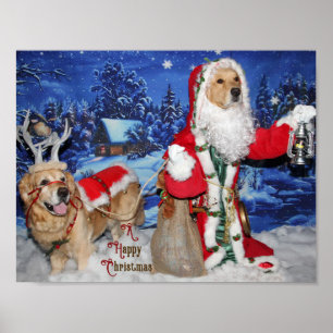 Victoriaans kerstkerstkerstkerstkerstvister met go poster