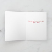 Victoriaans Kerstkind Kaart (Binnen)