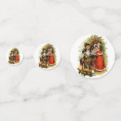 Victoriaans kerstkinderen confetti (Voorkanten)