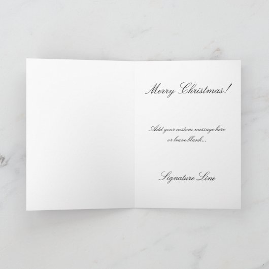 Victoriaans kerstkinderen feestdagen kaart (Binnen)