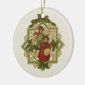  Victoriaans kerstkinderen Keramisch Ornament (Links)
