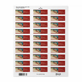 Victoriaans kerstkinderen retourneren adreslabels etiket (Full Sheet)