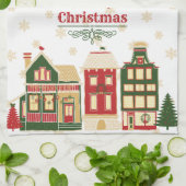 Victoriaans kerstklep theedoek (Gevouwen)