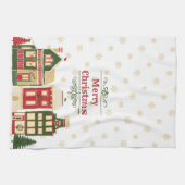 Victoriaans kerstklep theedoek (Horizontaal)