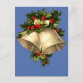  Victoriaans kerstklokken Kaarten, Stickers Feestdagenkaart (Voorkant)