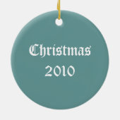 Victoriaans kerstkunst Keramisch Ornament (Achterkant)