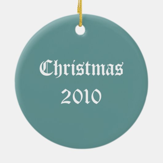  Victoriaans kerstkunst Keramisch Ornament (Achterkant)