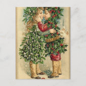 Victoriaans kerstkus Retro  feestdag Feestdagenkaart (Voorkant)